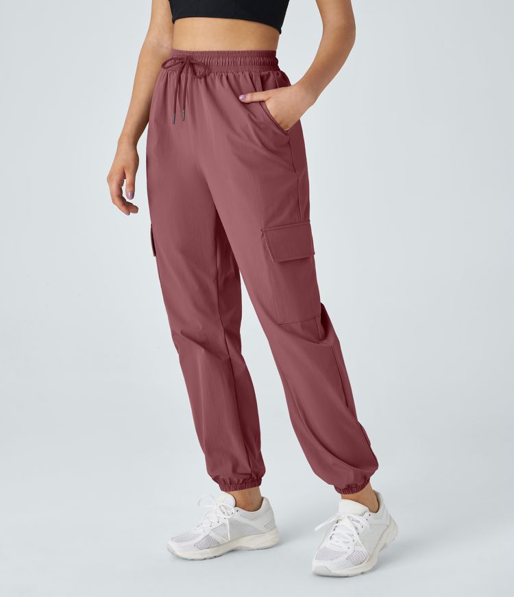 Joggers cargo bolsillo lateral cordón tiro medio