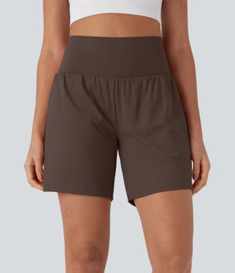 Softlyzero™ Airy Super High Waisted 2-in-1  Yoga Shorts 7" with Pockets