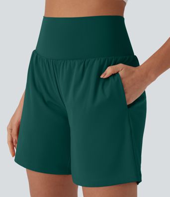 Softlyzero™ Airy Super High Waisted 2-in-1  Yoga Shorts 7" with Pockets