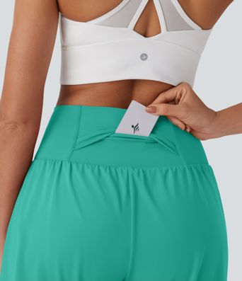 Softlyzero™ Airy Super High Waisted 2-in-1  Yoga Shorts 7" with Pockets