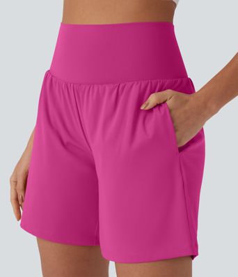Softlyzero™ Airy Super High Waisted 2-in-1  Yoga Shorts 7" with Pockets
