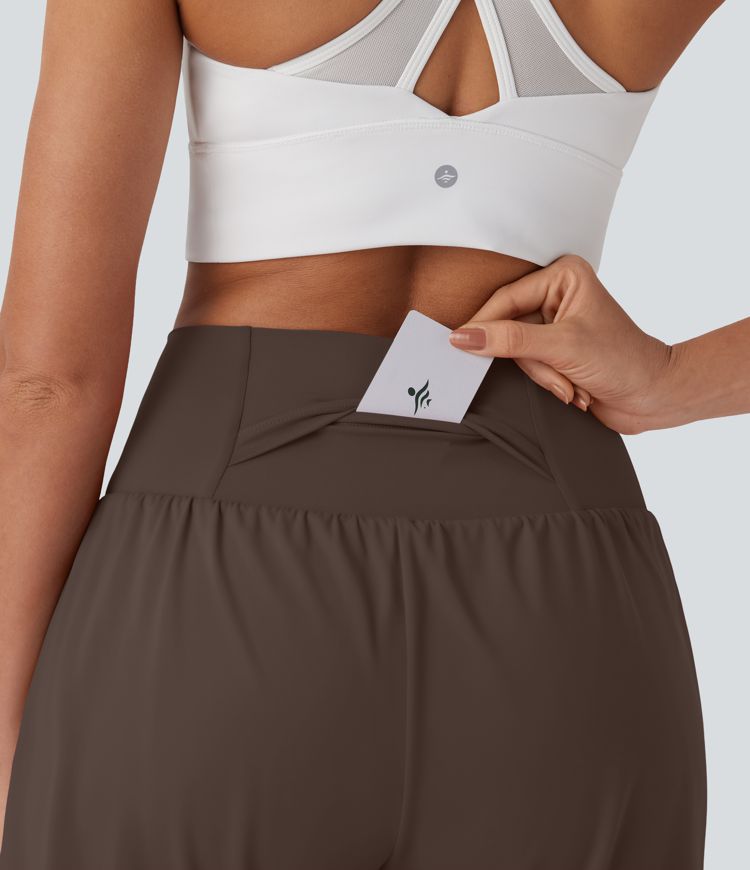 Softlyzero™ Airy Super High Waisted 2-in-1  Yoga Shorts 7" with Pockets