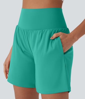Softlyzero™ Airy Super High Waisted 2-in-1  Yoga Shorts 7" with Pockets
