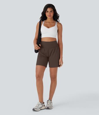 Softlyzero™ Airy Super High Waisted 2-in-1  Yoga Shorts 7" with Pockets