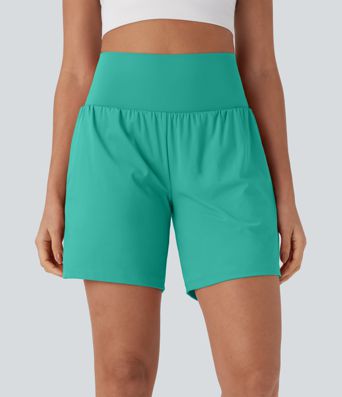 Softlyzero™ Airy Super High Waisted 2-in-1  Yoga Shorts 7" with Pockets