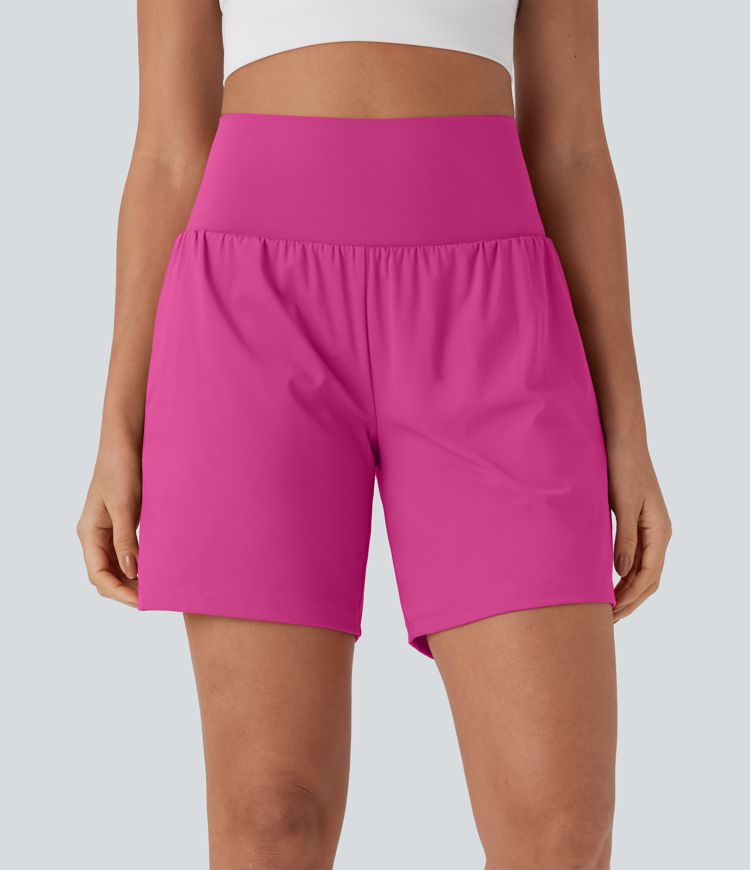 Softlyzero™ Airy Super High Waisted 2-in-1  Yoga Shorts 7" with Pockets