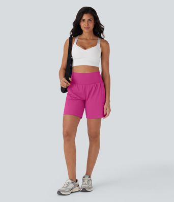 Softlyzero™ Airy Super High Waisted 2-in-1  Yoga Shorts 7" with Pockets