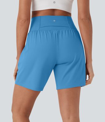Softlyzero™ Airy Super High Waisted 2-in-1  Yoga Shorts 7" with Pockets