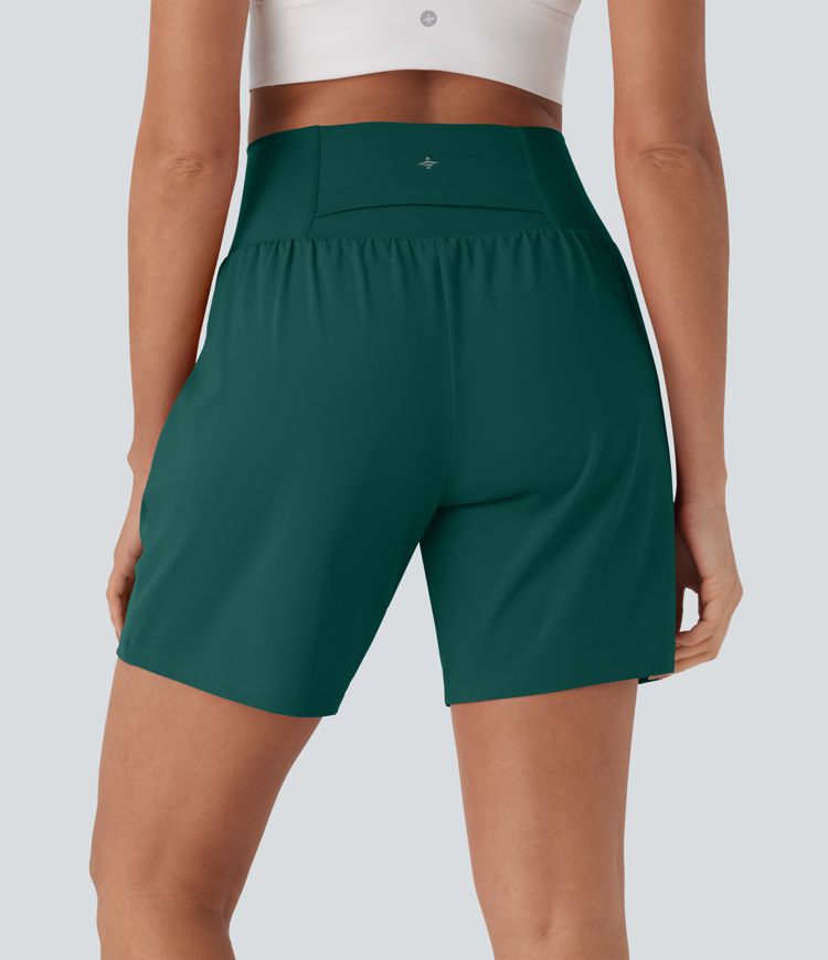 Softlyzero™ Airy Super High Waisted 2-in-1  Yoga Shorts 7" with Pockets