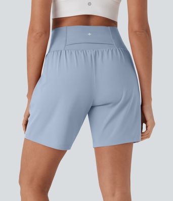 Softlyzero™ Airy Super High Waisted 2-in-1  Yoga Shorts 7" with Pockets