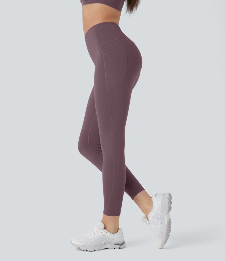 SoftlyZero™ Leggings de Fitness Taille Haute à Contrôle du Ventre avec Poches