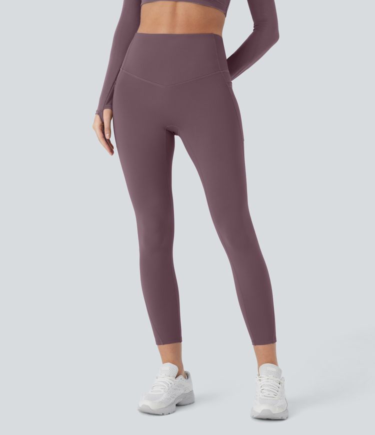 SoftlyZero™ Leggings de Fitness Taille Haute à Contrôle du Ventre avec Poches
