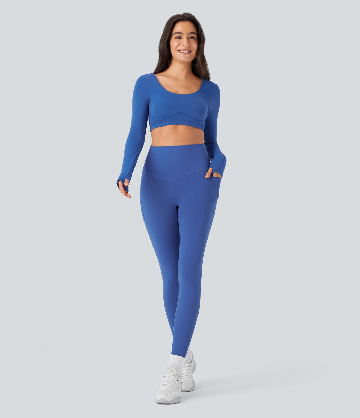 SoftlyZero™ Plush Thermal High Waisted Tummy Control Pocket Workout Leggings SoftlyZero™ Plush Thermal High Waisted Tummy Control Pocket Workout Leggings