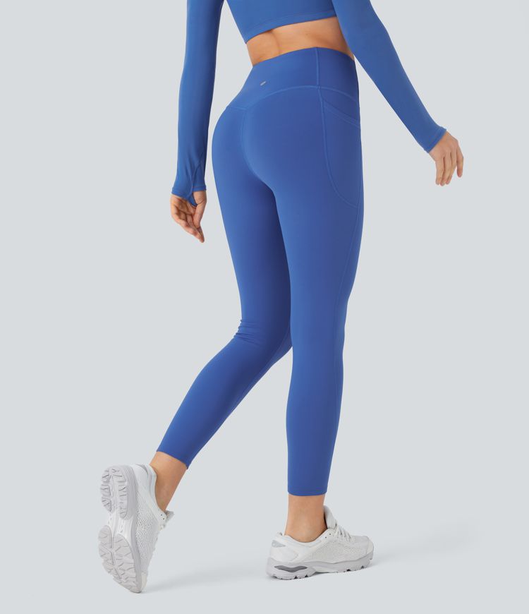 SoftlyZero™ Plush Thermal High Waisted Tummy Control Pocket Workout Leggings