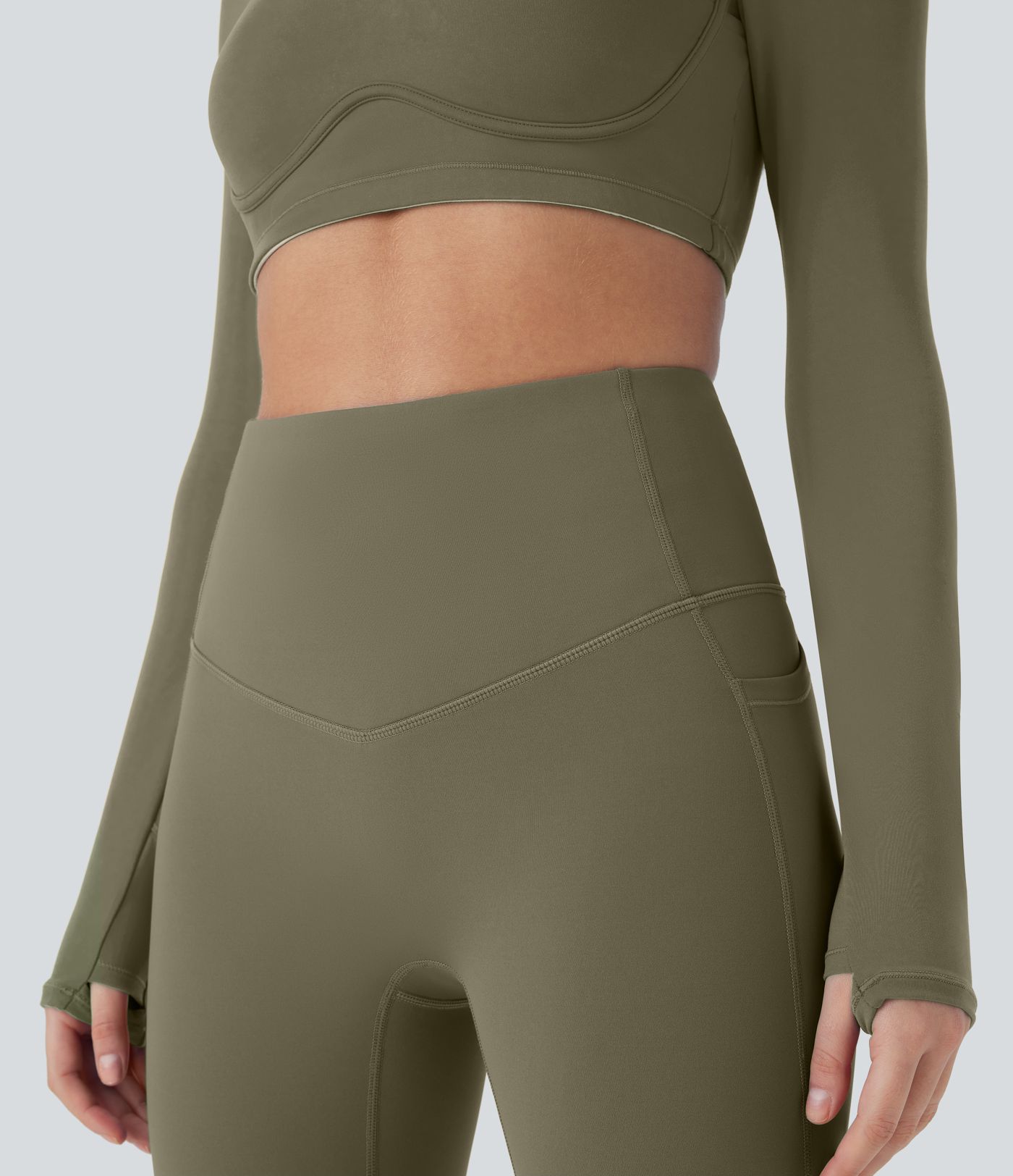 SoftlyZero™ Plush Thermal High Waisted Tummy Control Pocket Women Gym Leggings