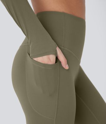 SoftlyZero™ Plush Thermal High Waisted Tummy Control Pocket Women Gym Leggings