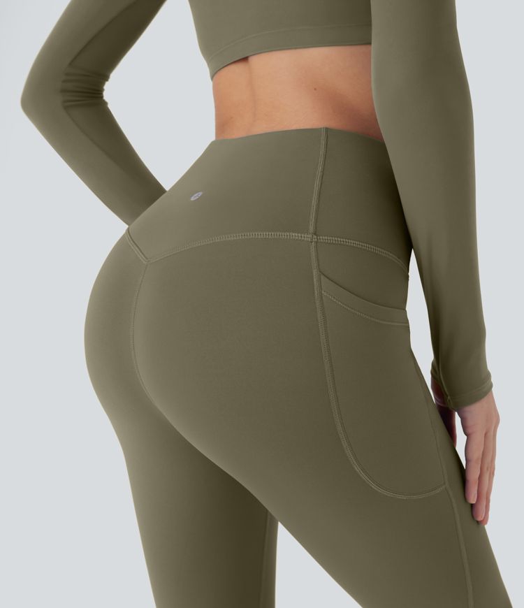 SoftlyZero™ Plush Thermal High Waisted Tummy Control Pocket Women Gym Leggings