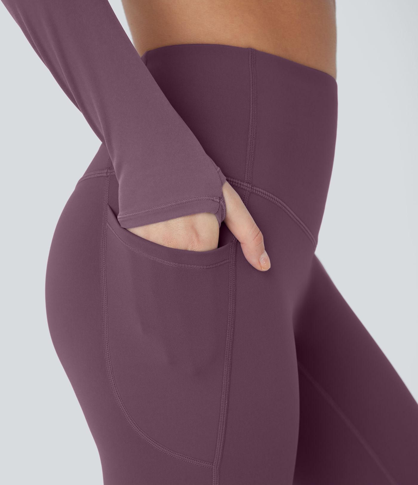 SoftlyZero™ Plush Thermal High Waisted Tummy Control Pocket Workout Leggings