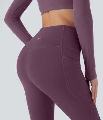 SoftlyZero™ Plush Thermal High Waisted Tummy Control Pocket Workout Leggings