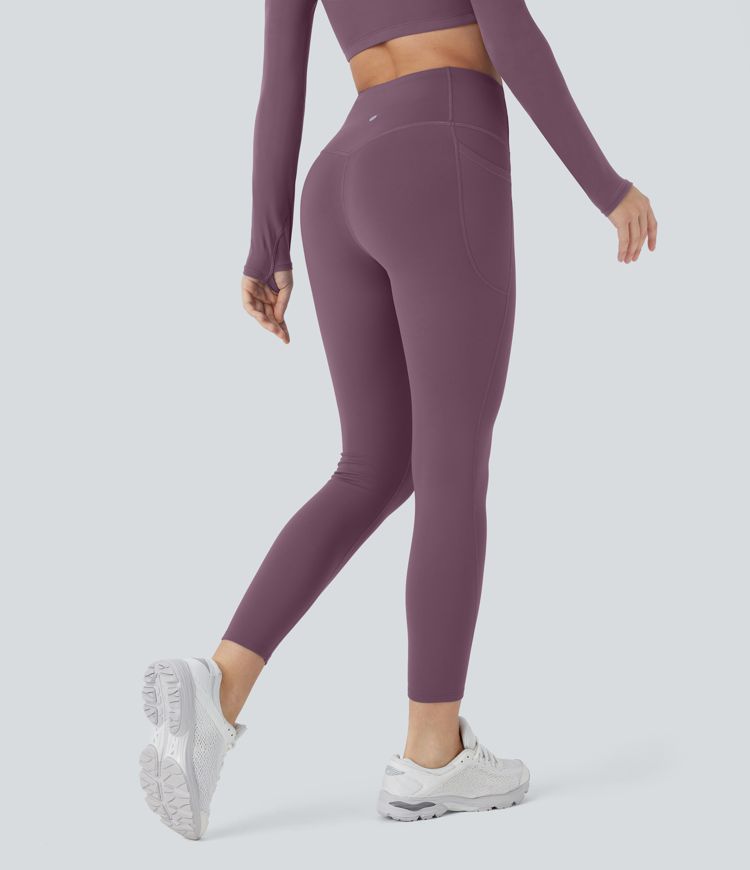 SoftlyZero™ Plush Thermal High Waisted Tummy Control Pocket Workout Leggings