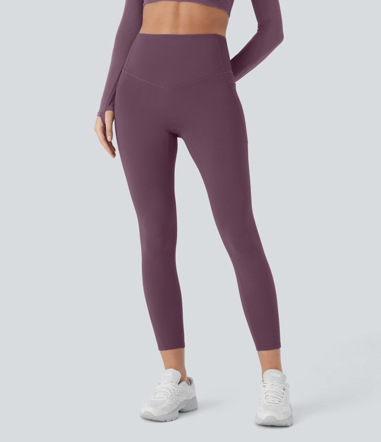 SoftlyZero™ Plush Thermal High Waisted Tummy Control Pocket Workout Leggings