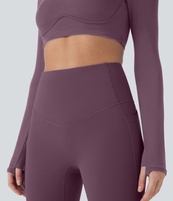 SoftlyZero™ Plush Thermal High Waisted Tummy Control Pocket Workout Leggings