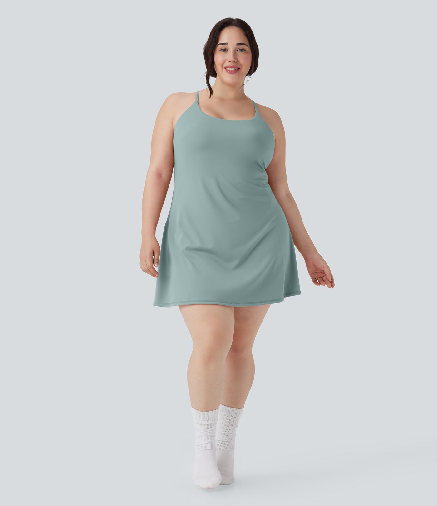 Softlyzero™ Plush Backless Active Plus Size Dress-Longer Length-Easy Peezy Edition