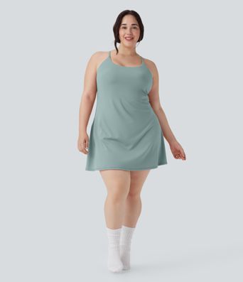 Softlyzero™ Plush Backless Active Plus Size Dress-Longer Length-Easy Peezy Edition