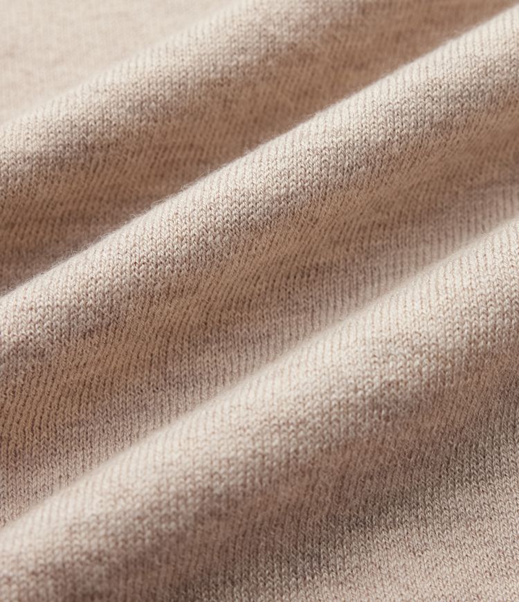 Round Neck Short Sleeve Work Wool-Blend Cardigan