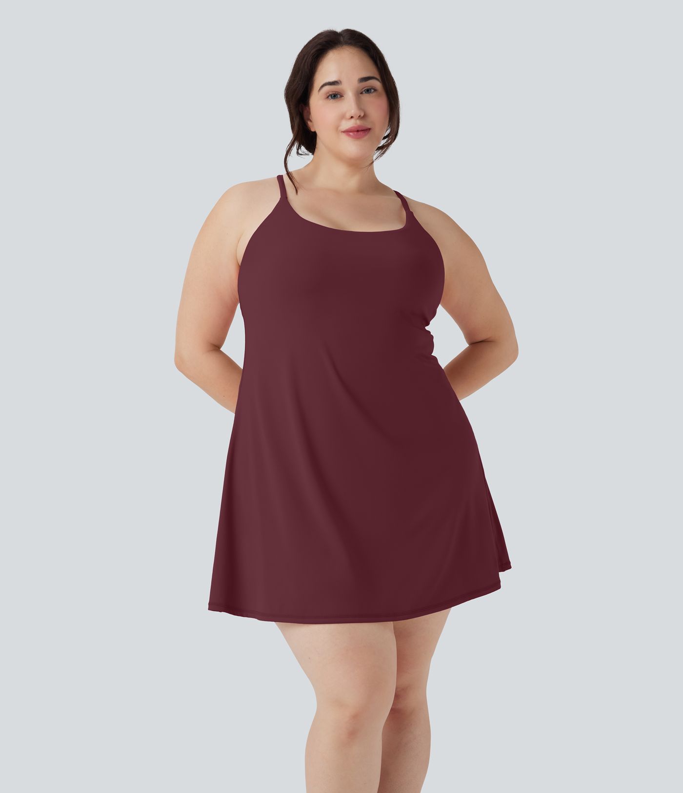 Softlyzero™ Plush Backless Active Plus Size Dress-Longer Length-Easy Peezy Edition