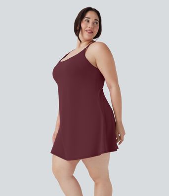 Softlyzero™ Plush Backless Active Plus Size Dress-Longer Length-Easy Peezy Edition