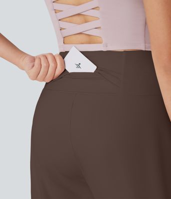 SoftlyZero™ Airy High Waisted Pockets Cool Touch Yoga Bermuda Shorts