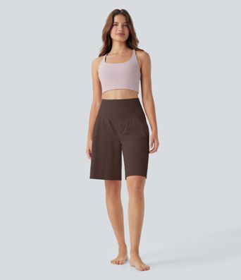 SoftlyZero™ Airy High Waisted Pockets Cool Touch Yoga Bermuda Shorts