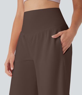 SoftlyZero™ Airy High Waisted Pockets Cool Touch Yoga Bermuda Shorts