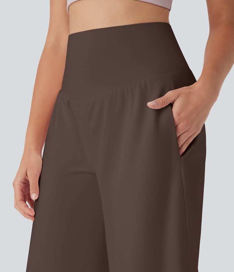SoftlyZero™ Airy High Waisted Pockets Cool Touch Yoga Bermuda Shorts