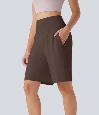 SoftlyZero™ Airy High Waisted Pockets Cool Touch Yoga Bermuda Shorts