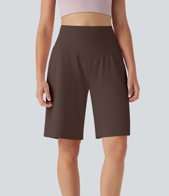 SoftlyZero™ Airy High Waisted Pockets Cool Touch Yoga Bermuda Shorts