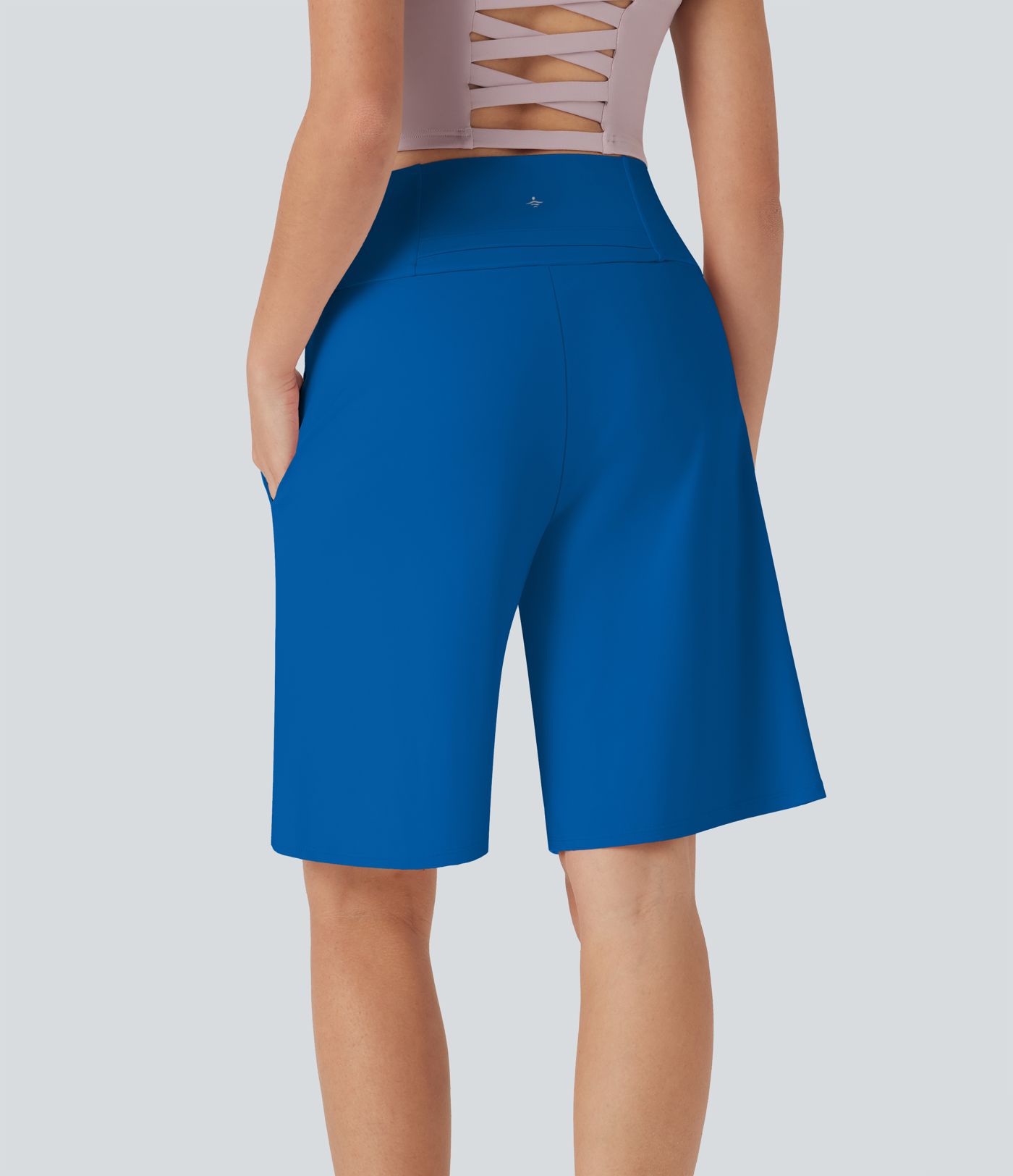 SoftlyZero™ Airy High Waisted Pockets Cool Touch Yoga Bermuda Shorts