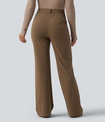 Pantalon tailleur bootcut Halara Flex™ DayStretch taille mi-haute avec poches