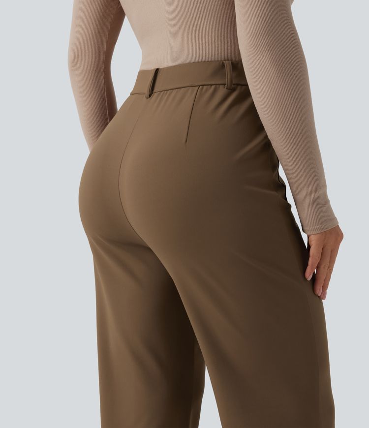 Pantalon tailleur bootcut Halara Flex™ DayStretch taille mi-haute avec poches