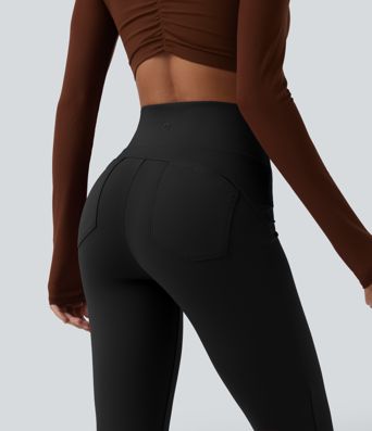 DayStretch High Waisted Tummy Control Bootcut Yoga Leggings with Pockets