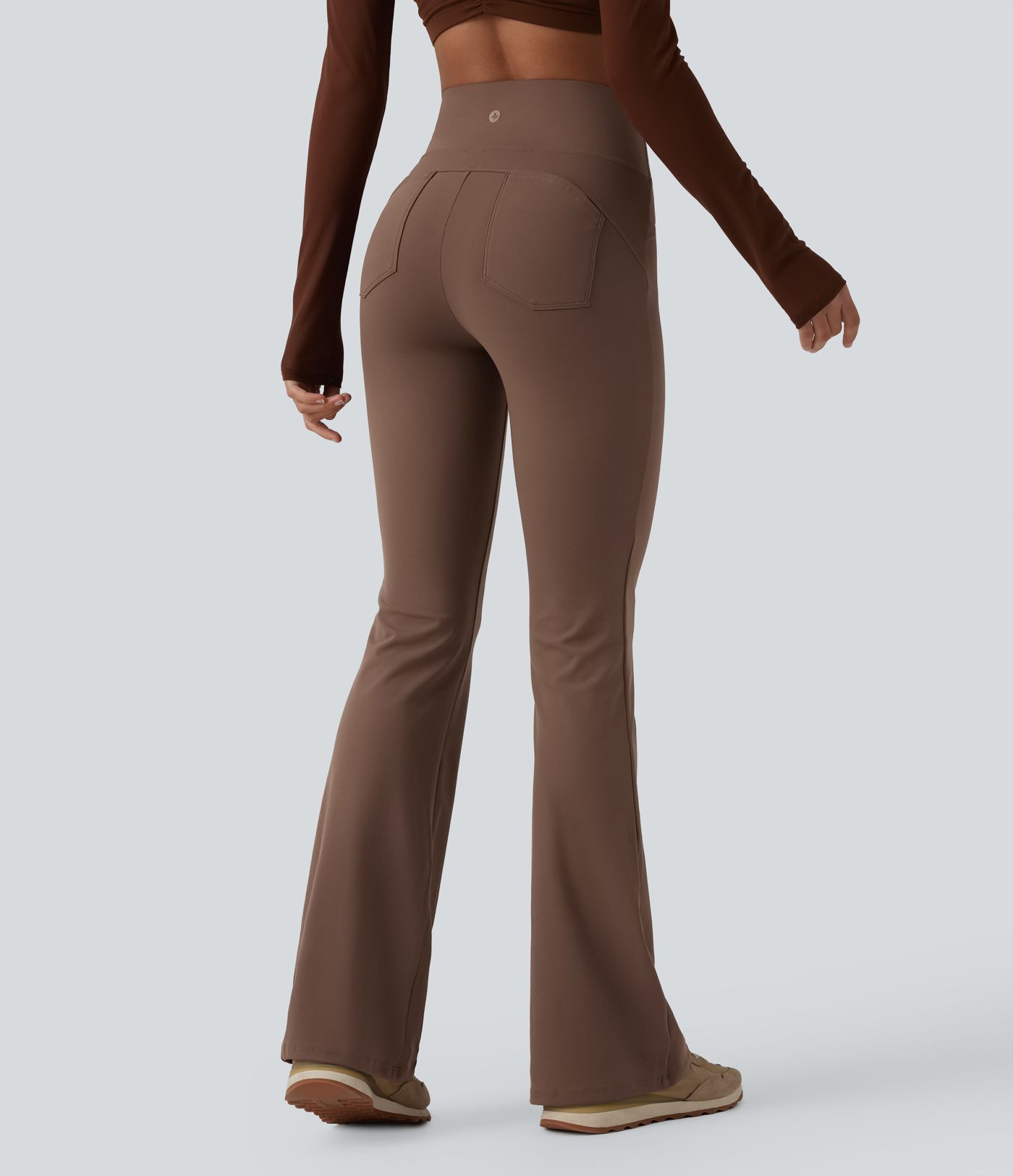 DayStretch High Waisted Tummy Control Bootcut Yoga Leggings with Pockets