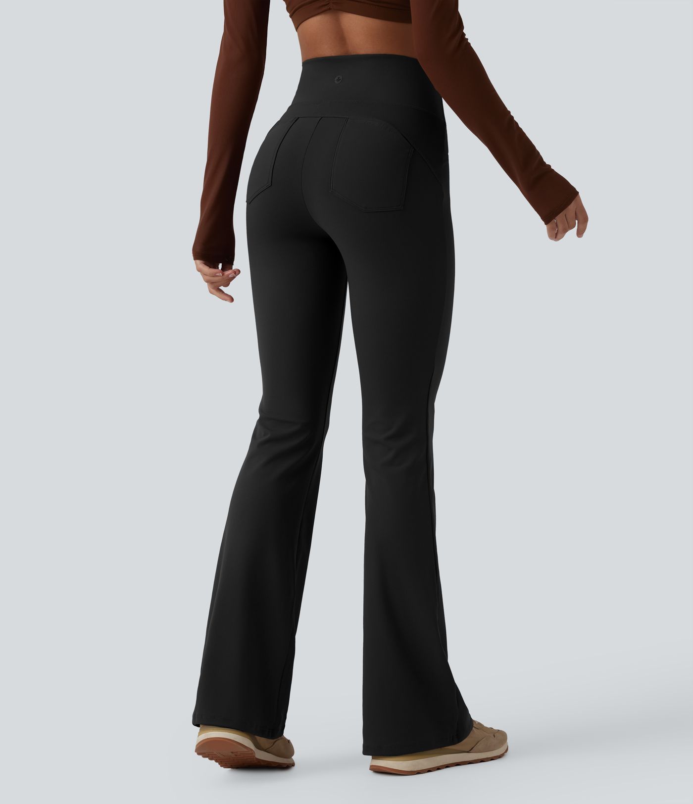 DayStretch High Waisted Tummy Control Bootcut Yoga Leggings with Pockets