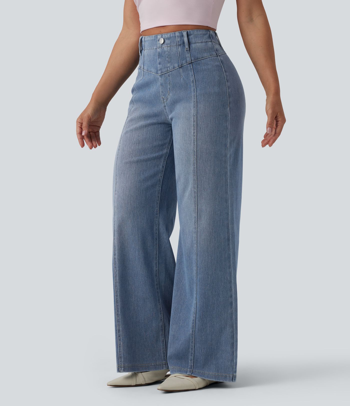 Halara Flex™ High Waisted Tummy Control Casual Jeans