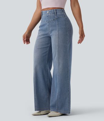 Halara Flex™ High Waisted Tummy Control Casual Jeans