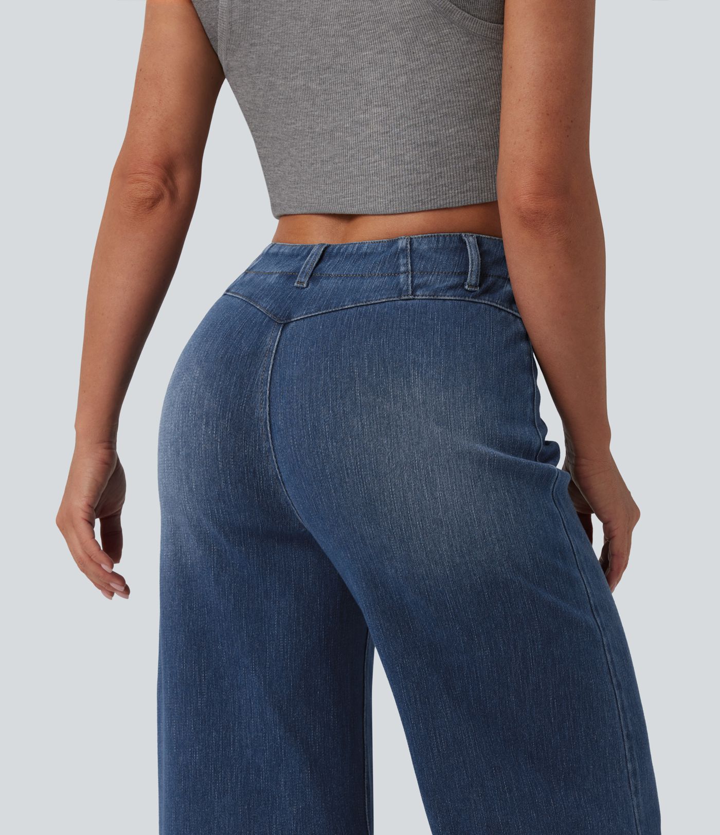 Halara Flex™ High Waisted Tummy Control Casual Jeans