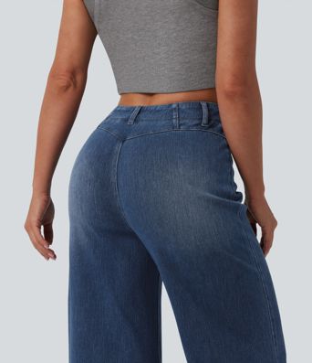 Halara Flex™ High Waisted Tummy Control Casual Jeans