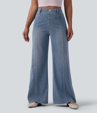 Halara Flex™ High Waisted Tummy Control Casual Jeans