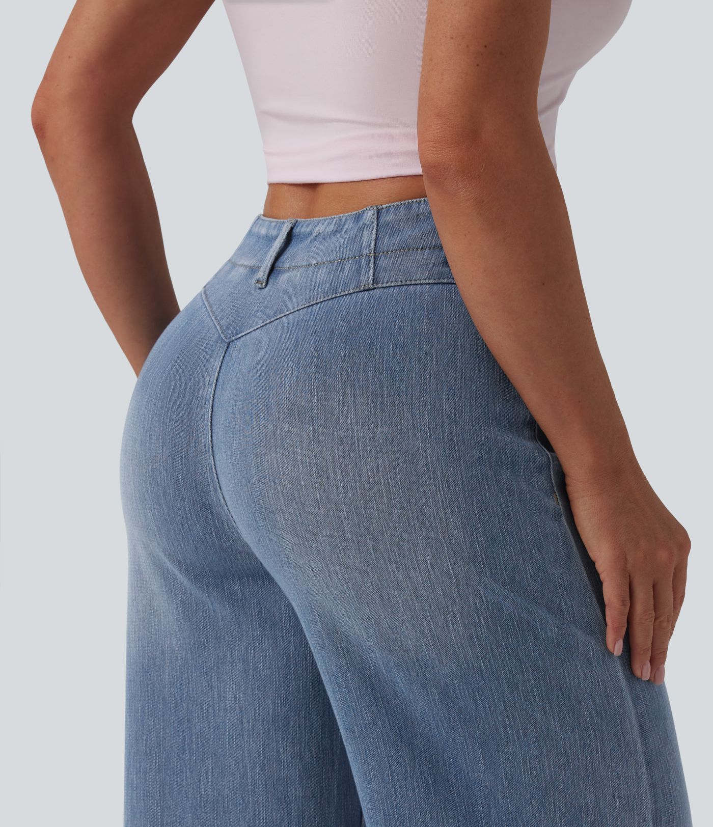 Halara Flex™ High Waisted Tummy Control Casual Jeans