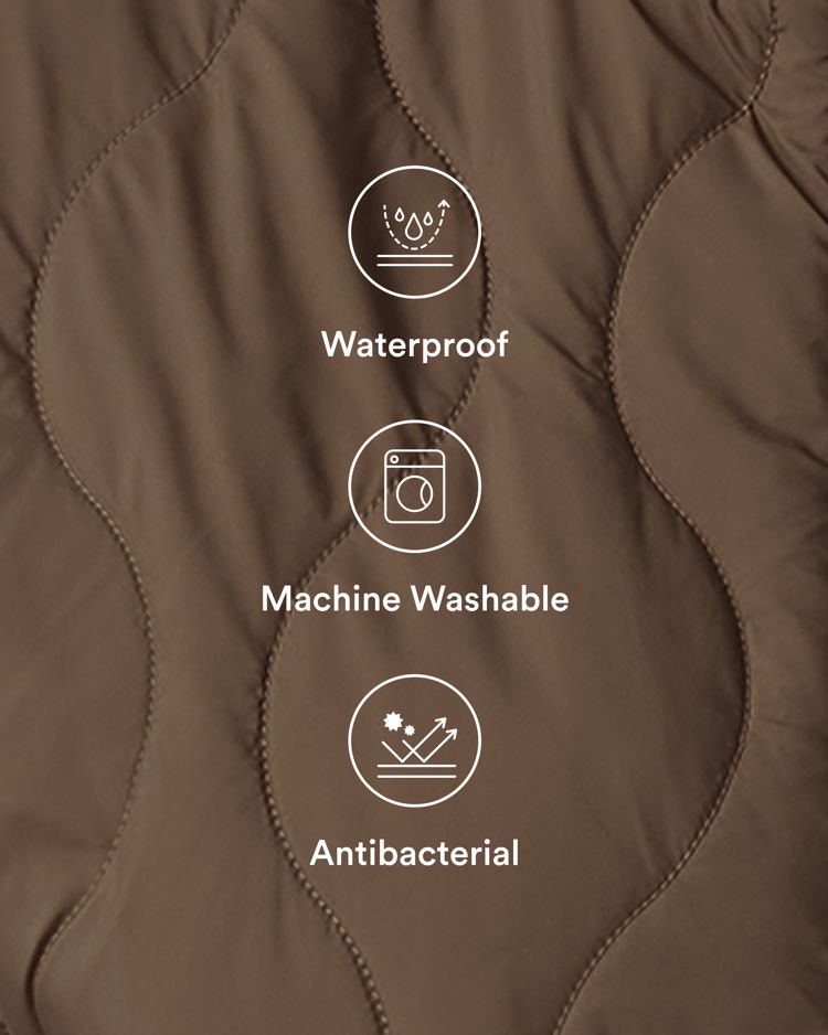 Durable Water Repellent High Neck Drawstring Hem Casual Quilted Synthetic Down Vest with Pockets